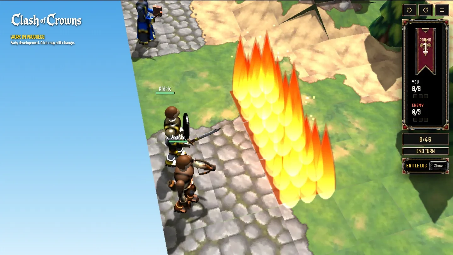 Flame wall